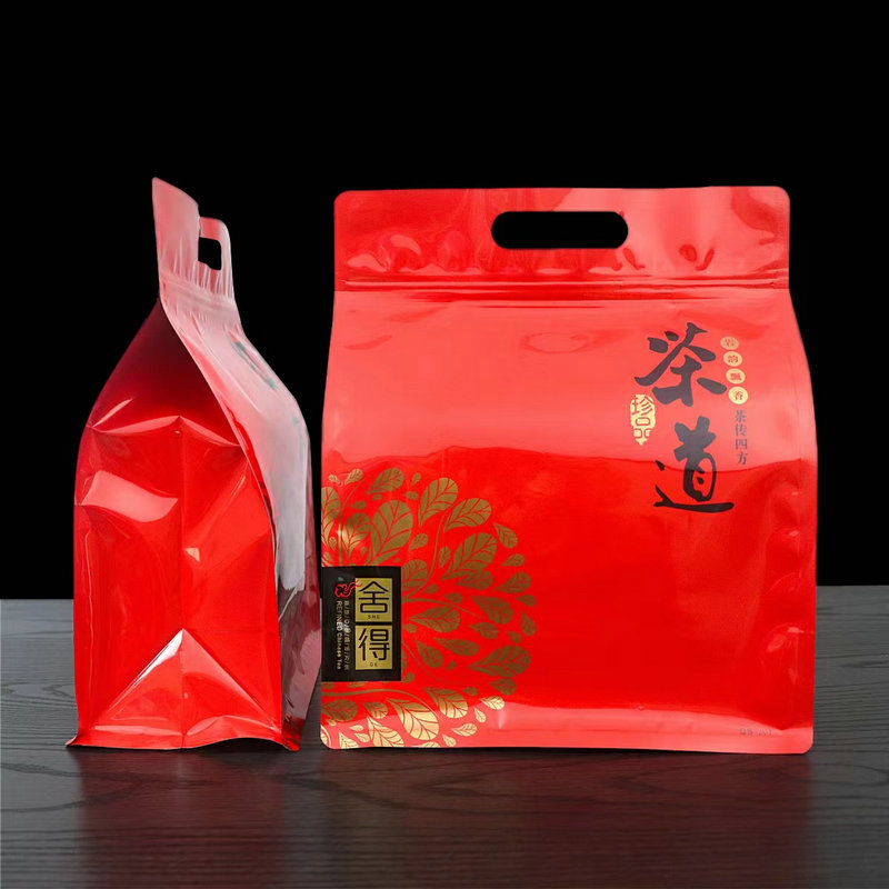 茶叶包装袋现货通用自封袋 八边袋平底自立袋 防潮散茶茶叶礼品袋