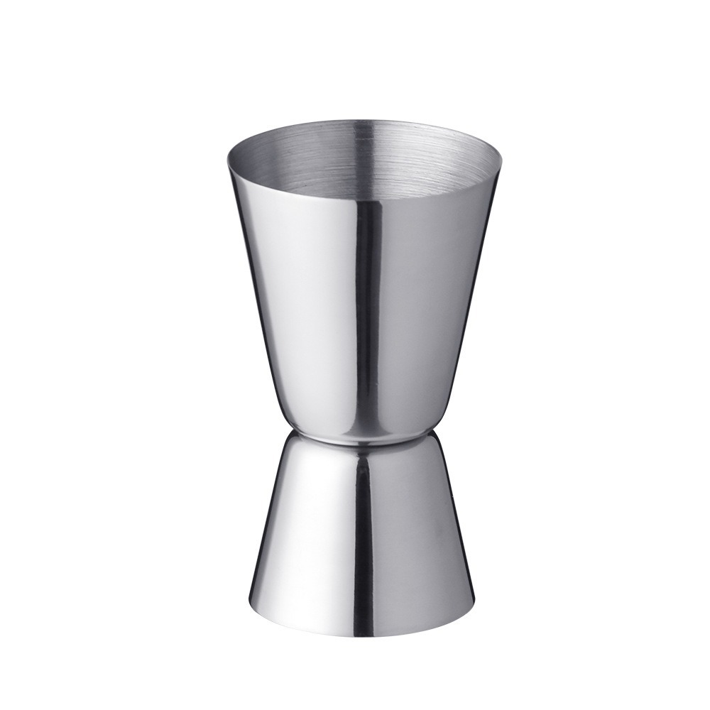 Tanque de vino de doble cabezal de acero inoxidable, taza medidora de bar, taza de bar, copa de vino de cóctel, variedad de rizos de barman