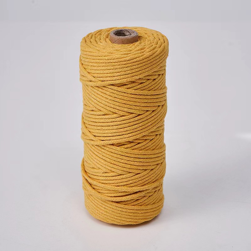 Cuerda de algodón con núcleo de 3mm, ropa de bricolaje, decoración de textiles para el hogar, cordón de algodón, cuerda tejida, tapicería de color, cuerda de algodón con corazón