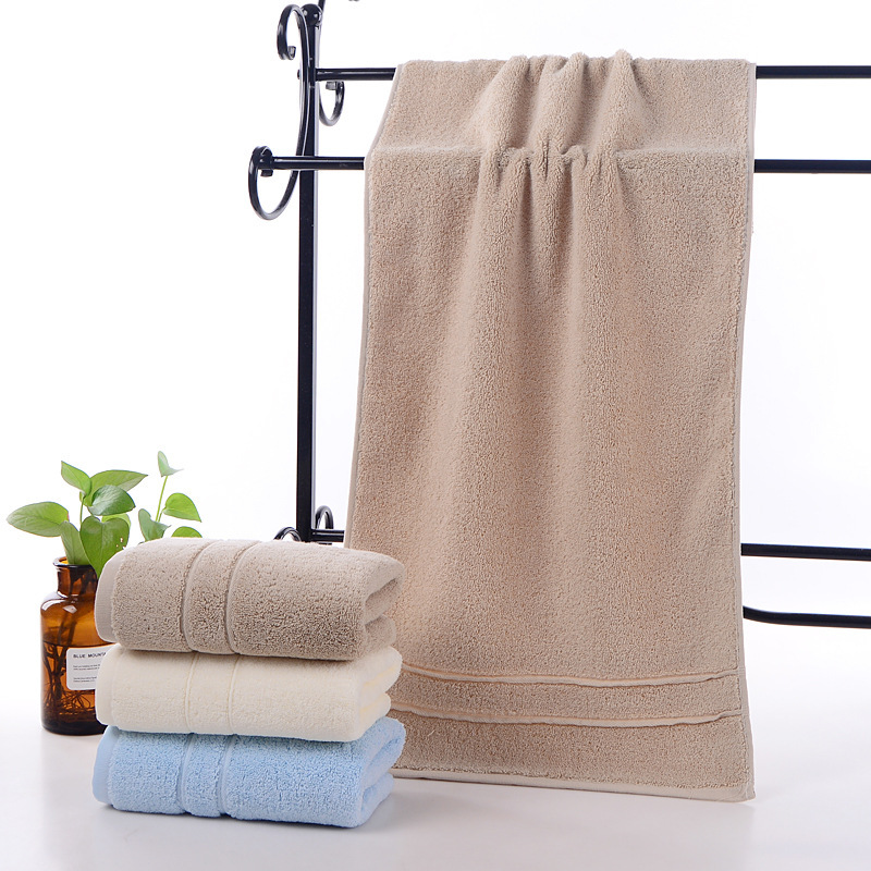 Lengthened Cotton Towel 40*90 Plain Bath Towel Absorbent Soft Thickened Adult Bath Wraps Household Large Towel