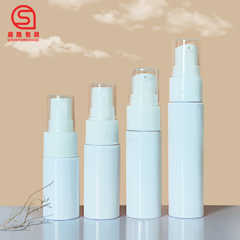 现货PET白色护肤品乳液瓶 精油乳液精华小样空瓶按压式酒精喷雾瓶