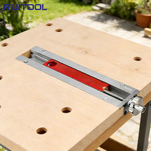 木工桌尾钳 铝合金嵌入式手轮压紧虎钳 DIY桌面夹台钳夹具