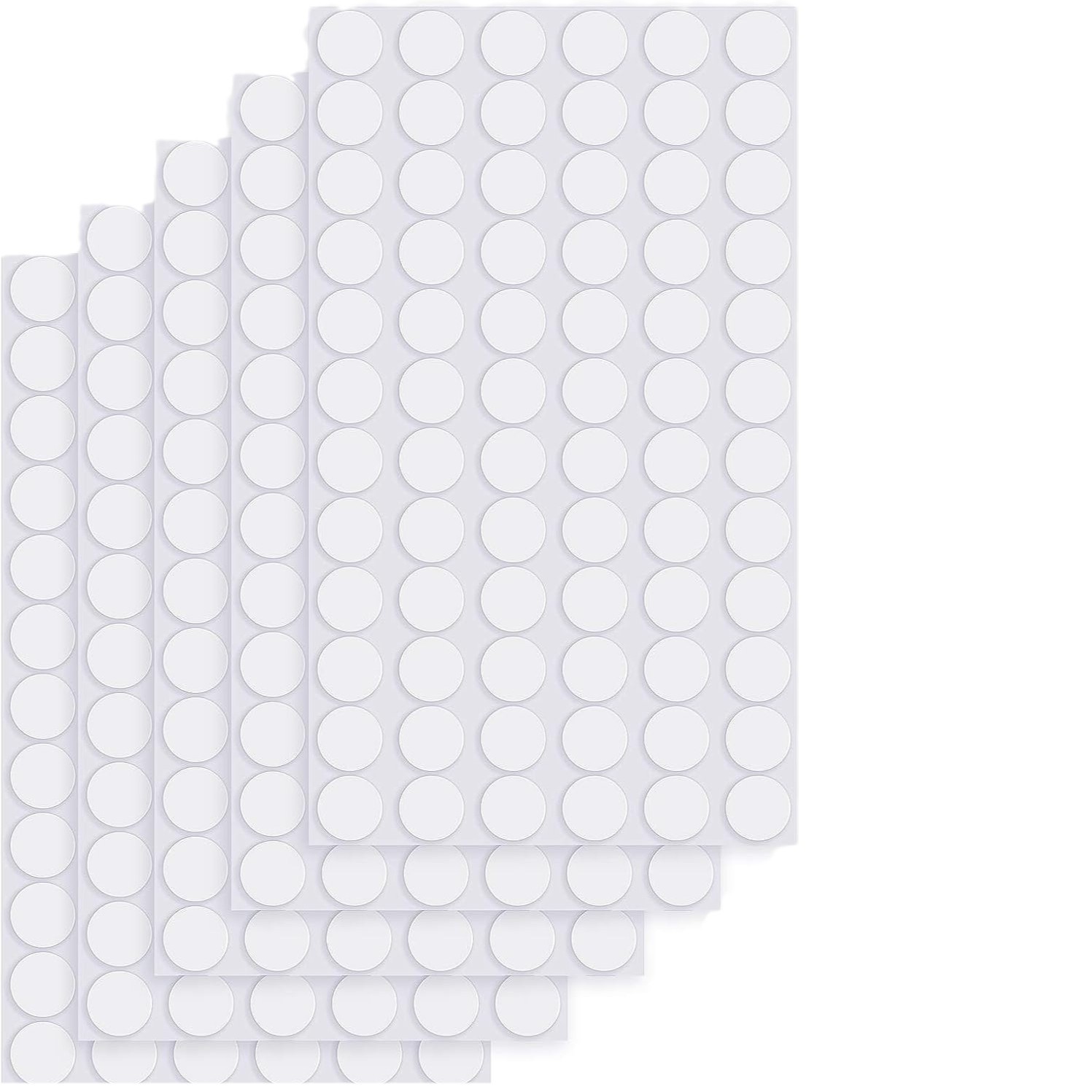 Amazon transfronteriza Venta caliente 70 piezas redondas Adhesivo acrílico adhesivo de doble cara cinta transparente creativo pegatinas auxiliares