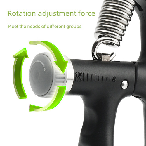 A-type electronic grip trainer for hand strength training, adjustable muscle training, 10-100KG