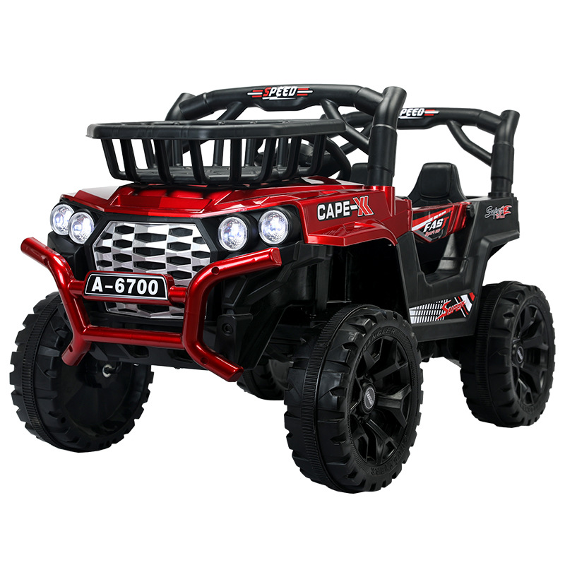 El Comercio exterior 6700 nuevo coche eléctrico para niños con canasta de almacenamiento de música educación temprana doble Unidad de cuatro unidades coche de bebé