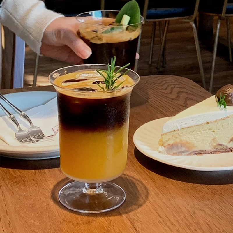 Taza de jugo de taza de café de nicho coreano taza de bebida fría taza de agua de burbujas taza de boca ancha
