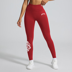速売通Darc狼頭シームレスニットヨガパンツ女性フィットネス運動Leggingsガードルが痩せているズボン