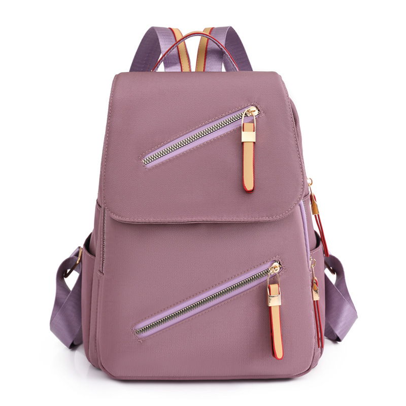 Comercio exterior al por mayor 2023 nuevo estilo casual damas Oxford mochila moda contraste color simple viaje mochila para computadora