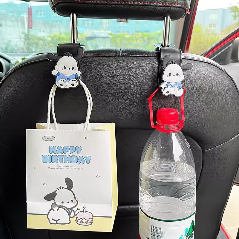 Asiento de automóvil espalda gancho lindo perro Pachia para la cola trasera del automóvil gancho red multifuncional suministros