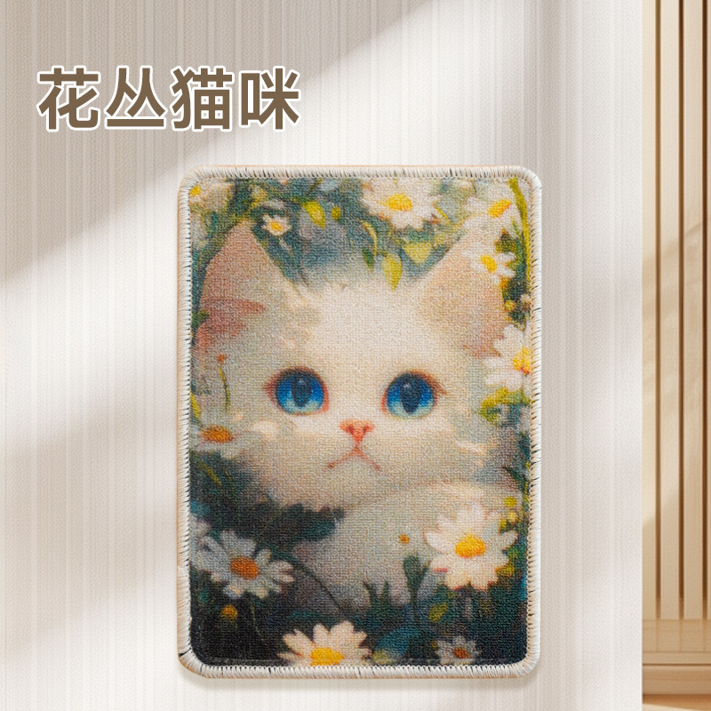 Círculo de dibujos animados para gatos, alfombra para gatos, juguetes resistentes al desgaste, juguetes sin desechos, sofá para gatos, cojines para mascotas, juguetes para mascotas image 7