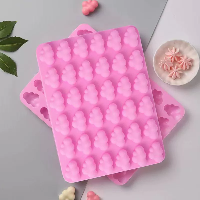 Силиконовая форма, акриловые кубики льда, облако