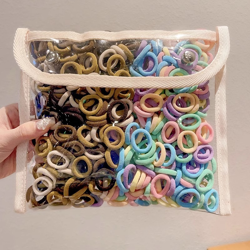 2025 nuevo elástico para niños no daña cabello de cabello de cabello de cabello de alta elasticidad para niñas anillo de cabello de bebé