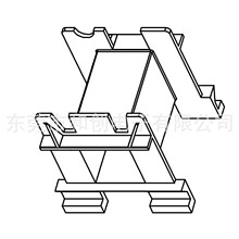 EE65高频变压器骨架EE65立式单槽无针骨架 -6504