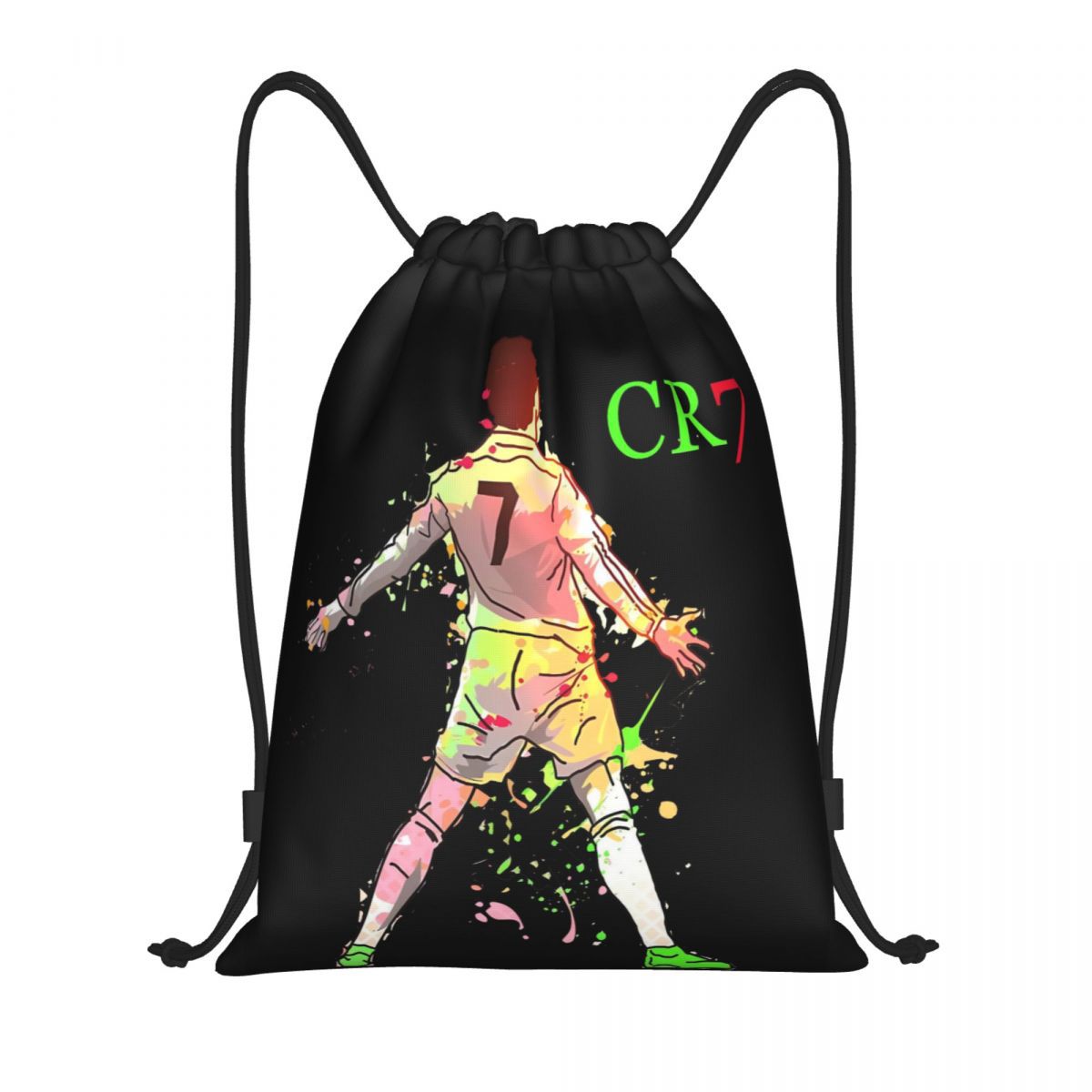 Nueva popularidad de la estrella del fútbol, Ronaldo, mochila de lona, mochila de moda, mochila casual, hombre y mujer