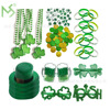 Green hat, glasses, necklace, coins, bracelet