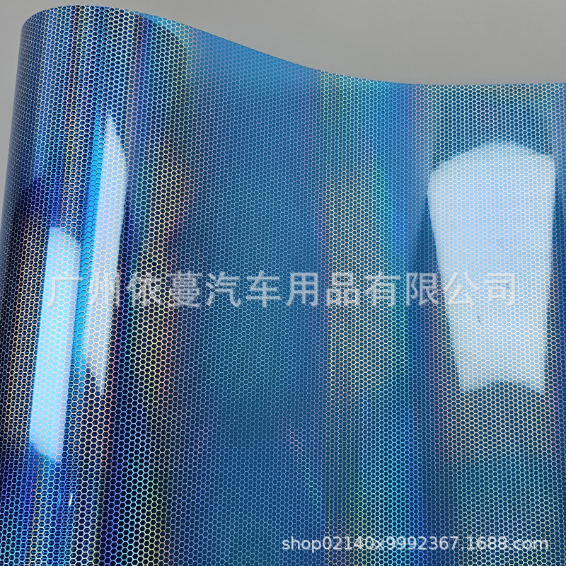 Car Color Changing Film 6D Honeycomb Diamond Light Film Colorful Color Changing Taillight Color Changing Film Laser Headlight Film Sticker