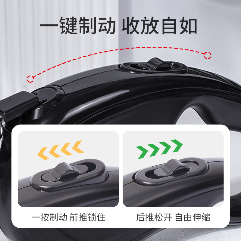 Tractor transfronterizo para perros Cuerda telescópica automática para perros pequeños y medianos Cuerda para pasear perros Cadena para perros Cuerda para perros Cuerda para mascotas