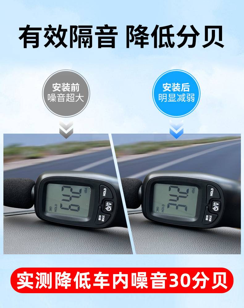 Suitable for Eighth-Generation Toyota Camry Corolla Interior Decoration Modification Accessories Instrument Center Console Sound Insulation Seal Strip