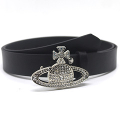 Trendy New Diamond Accented Belt for Women, Jeans Skirts Accessories Fashion Versatile Belt Factory Direct Sale