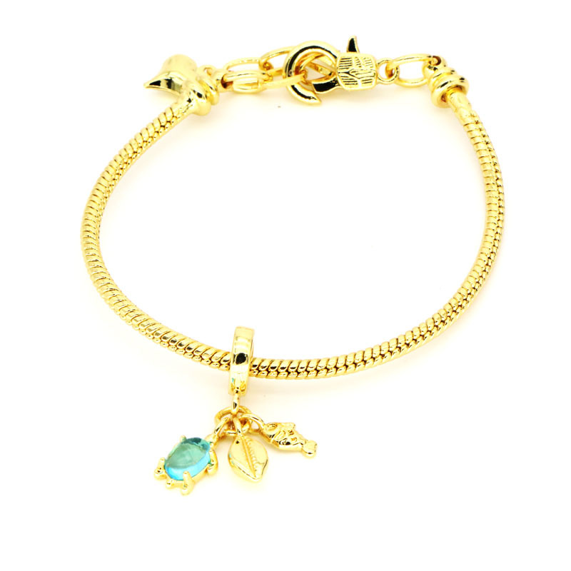 Holiday, Daily Occasion Copper 18K Gold Plated Cute Simple Style Inlay Geometric Artificial Pearls Zircon Bracelets