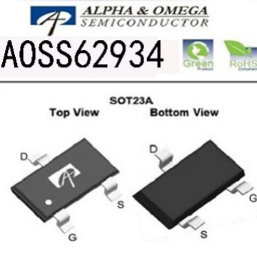原装AOS万代 AOSS62934  100V 2 A N沟道  SOT23-3 MOS场效应管