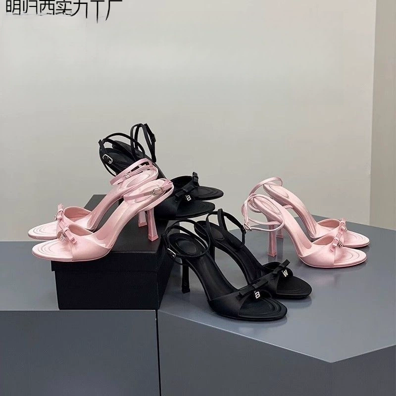 Летние сексуальные фуксии Slippers с бантом, 2025 год