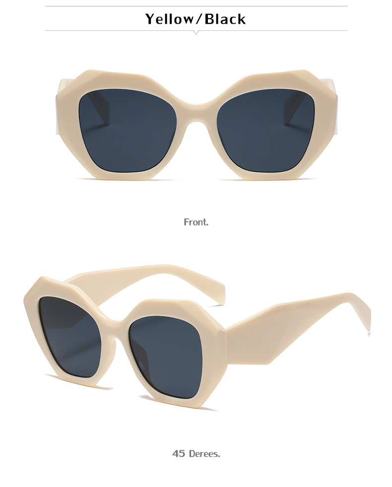 Irregular Polygon Large Frame Sunglasses Wholesale Nihaojewelry display picture 8