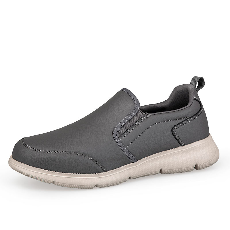 Nuevos zapatos de primavera y otoño deportes casuales, zapatos de marcha anti-deslizante, suela suave, mediana edad, Beijing, hombre de cuero