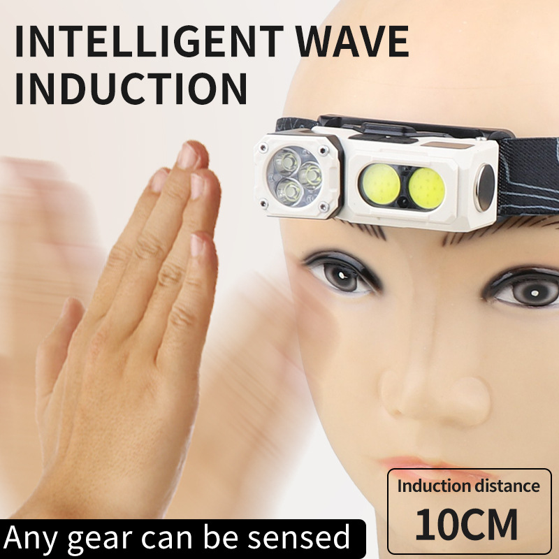 Nuova luce multifunzionale da agganciare al cappello, ideale per viaggi transfrontalieri, con display digitale, ricarica USB e sensore, portatile e pieghevole a 90°._voghion.com