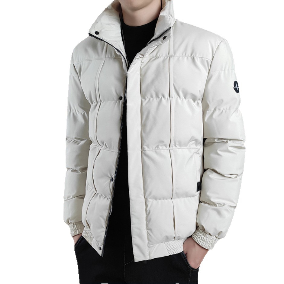 Transfronterizos de plumón hombre otoño invierno chaqueta 2025 nueva moda engrosada de plumón chaqueta de algodón marca de moda