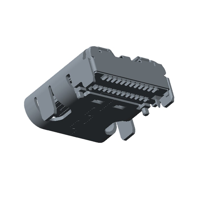 Anfero gsb4d313302y1hr replacement TYPE-C USB 4.0 female base with back cover single shell