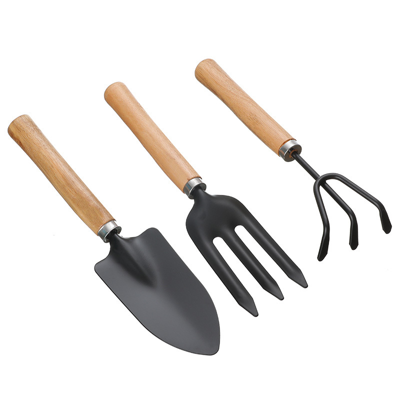 Three-piece Gardening Tool Set,Home Digging Shovel,Flower Planting Tool,Flower Growing Succulent Tool,Vegetable Gardening Hoe,Rake