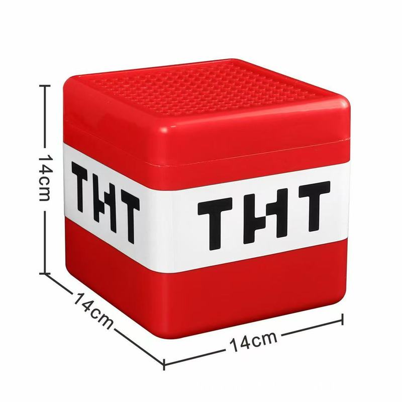 跨境我的磁力世界TNT磁力方块积木收纳盒玩具储物收纳箱|undefined