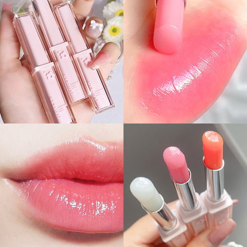 WODWOD Colorful Temperature Changing Lip Balm Colorless Tinted Lipstick Moisturizing Improves Chapped Lip Lines Night Repair Wholesale