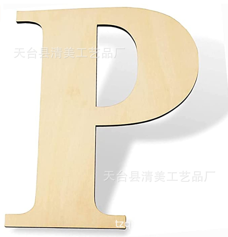 Letras inglesas de madera de 12 pulgadas 30cm de alto 26 letras inglesas letras de 3mm de espesor 1 paquete