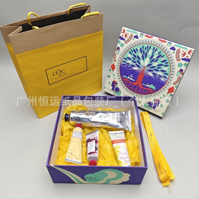 欧舒单身体乳护手霜礼盒沐浴露精华礼袋唇蜜洗发水香皂包装盒手提|undefined