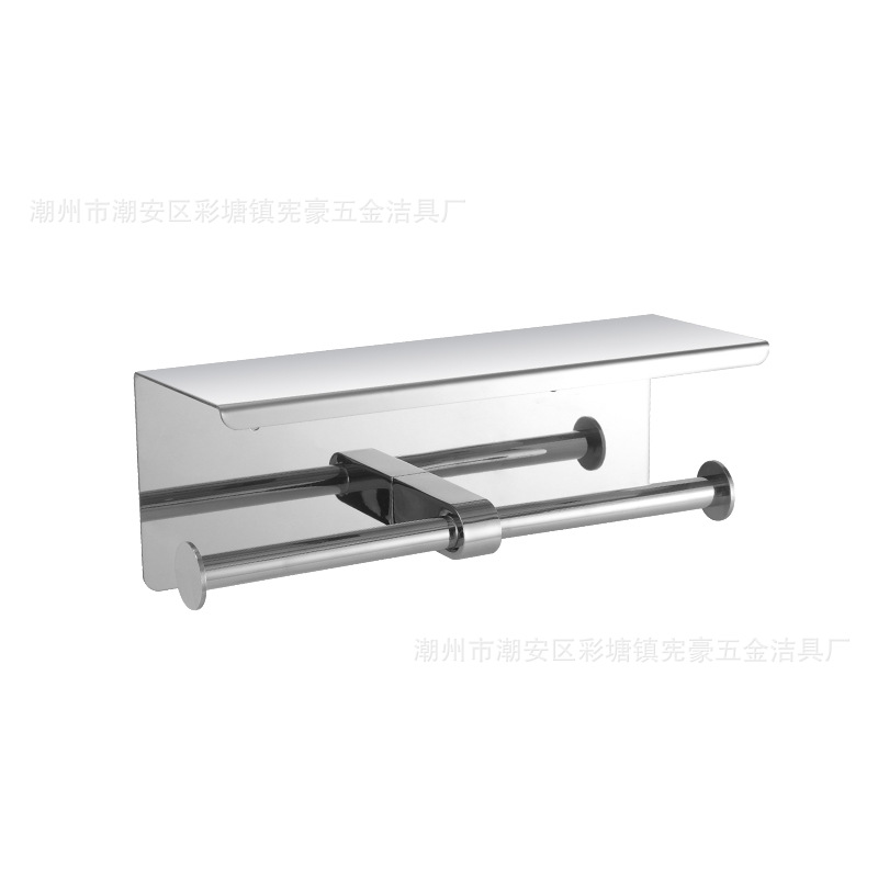 Transfronterizo de acero inoxidable toallitas de papel caja de toallas de papel de baño sin perforación de papel de papel de extracción de papel estante de almacenamiento de teléfonos móviles moderno y simple image 11