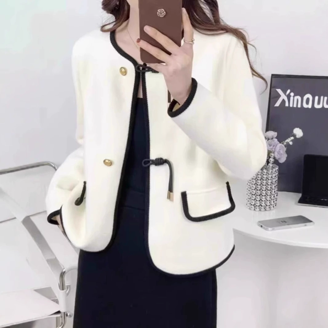 Трансграничный маленький ароматный ветер 2024 новый осенний и зимний толстый маленький мужчина