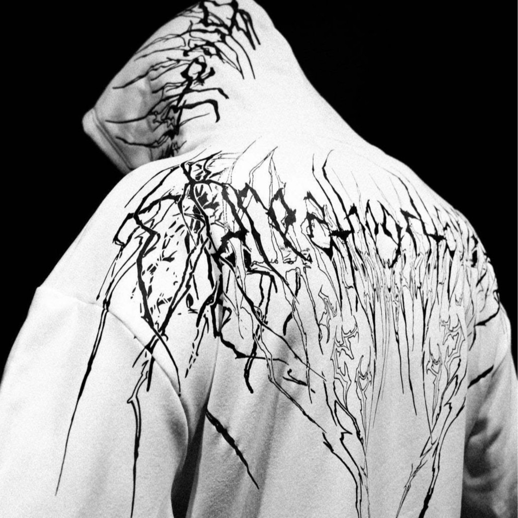 Breathedivinity American Street BD Sports Fitness Loose plus size Print terry hoodie