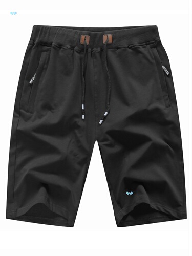 Classic Fit Drawstring Shorts Stylish Drawstring Elastic