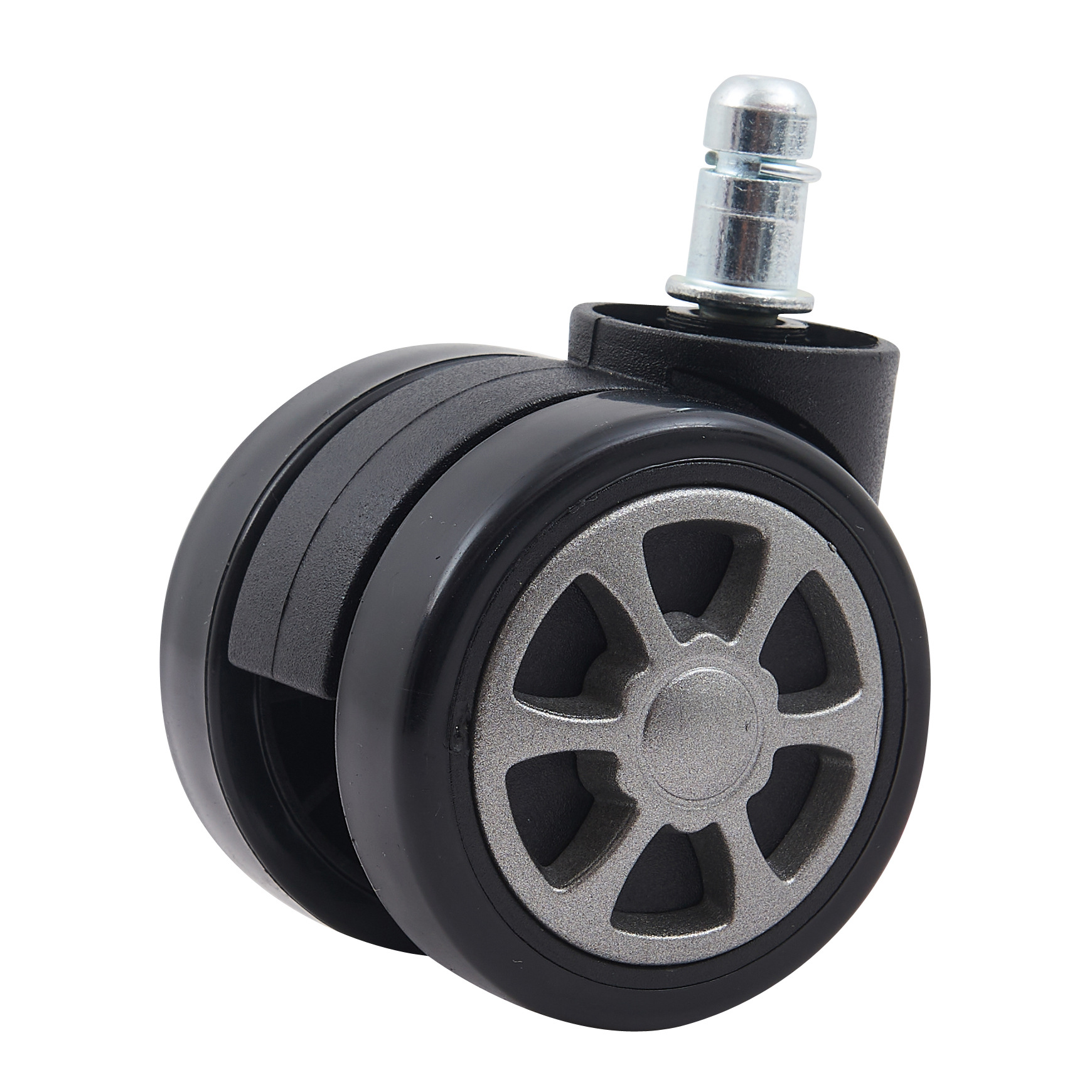 敖斐司电竞椅盟赛车椅6CM地板pu静音脚轮万向脚轮椅盟配件展