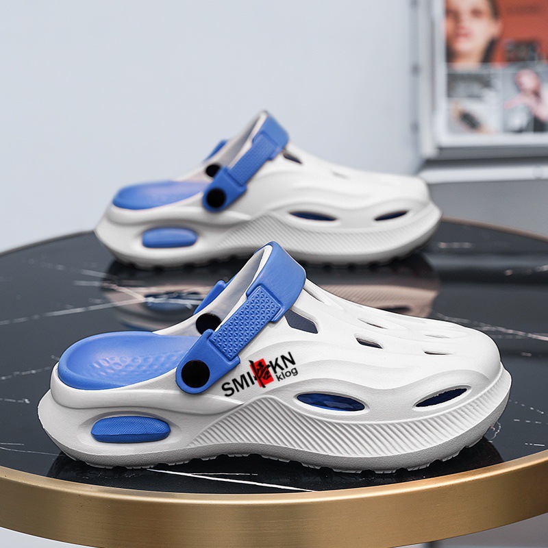 Zapatos con agujeros mujer verano hogar exterior ropa de suela gruesa pareja hombre suela gruesa hogar zapatos de playa interior