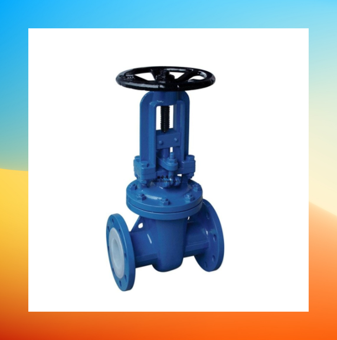 Z41F46-16C法兰闸阀 耐酸碱闸阀 防腐闸阀 F4耐氟闸阀DN65 2.5寸