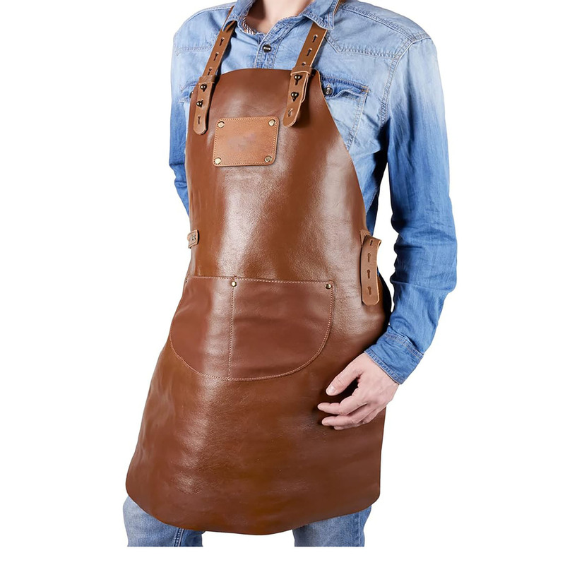First-Layer Cowhide Apron, Waterproof and Oil-Proof, Suitable for Welding, Chefs, and Baristas. Customizable Logo First-Layer Cowhide Apron, Waterproof and Oil-Proof, Suitable for Welding, Chefs, and Baristas. Customizable Logo