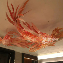 鱼形吊灯中式餐厅酒店大堂挑高创意餐饮火锅店饭店商场造型鲤鱼灯