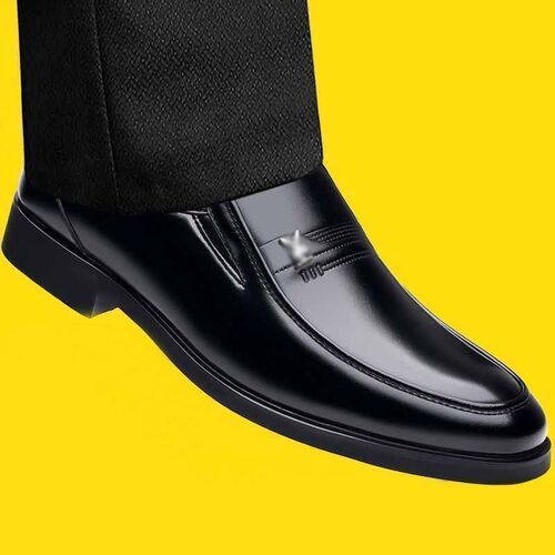 Men's Autumn Formal Leather Shoes, Versatile Men's Fashion Casual Leather Shoes, Middle-Aged and Elderly Father's Shoes
