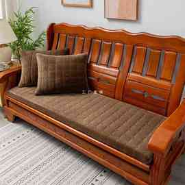 GD53亚麻坐垫实木沙发坐垫子35D45D加硬海绵坐垫四季通用含布套定