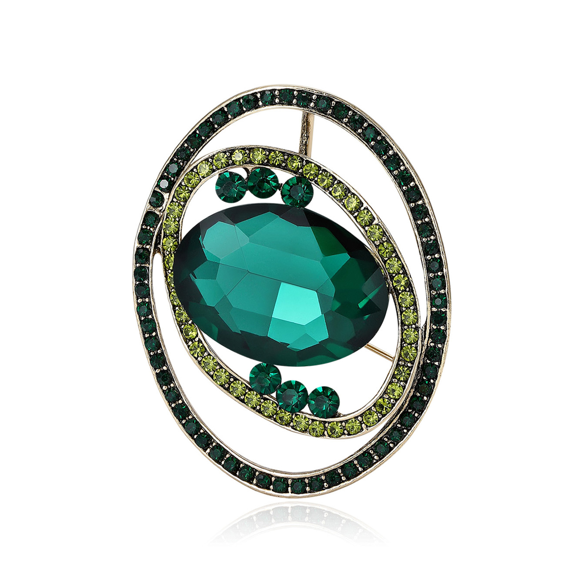 Damen Brosche Mit Perlen Und Kristallen Im Vintage Design_voghion.com