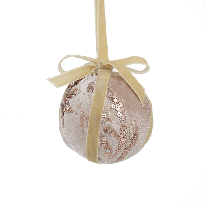 Tela transfronteriza bola de Navidad bola de paleta polvo adhesivo decoración del árbol de Navidad decoración de la atmósfera de vacaciones decoración de colgante image 5