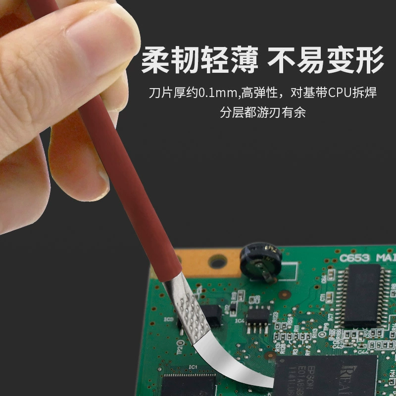 Лезвие для вскрытия CPU, инструмент разборки ремонта мобильного телефона, лопата для снятия чипа, крючок, скребок
